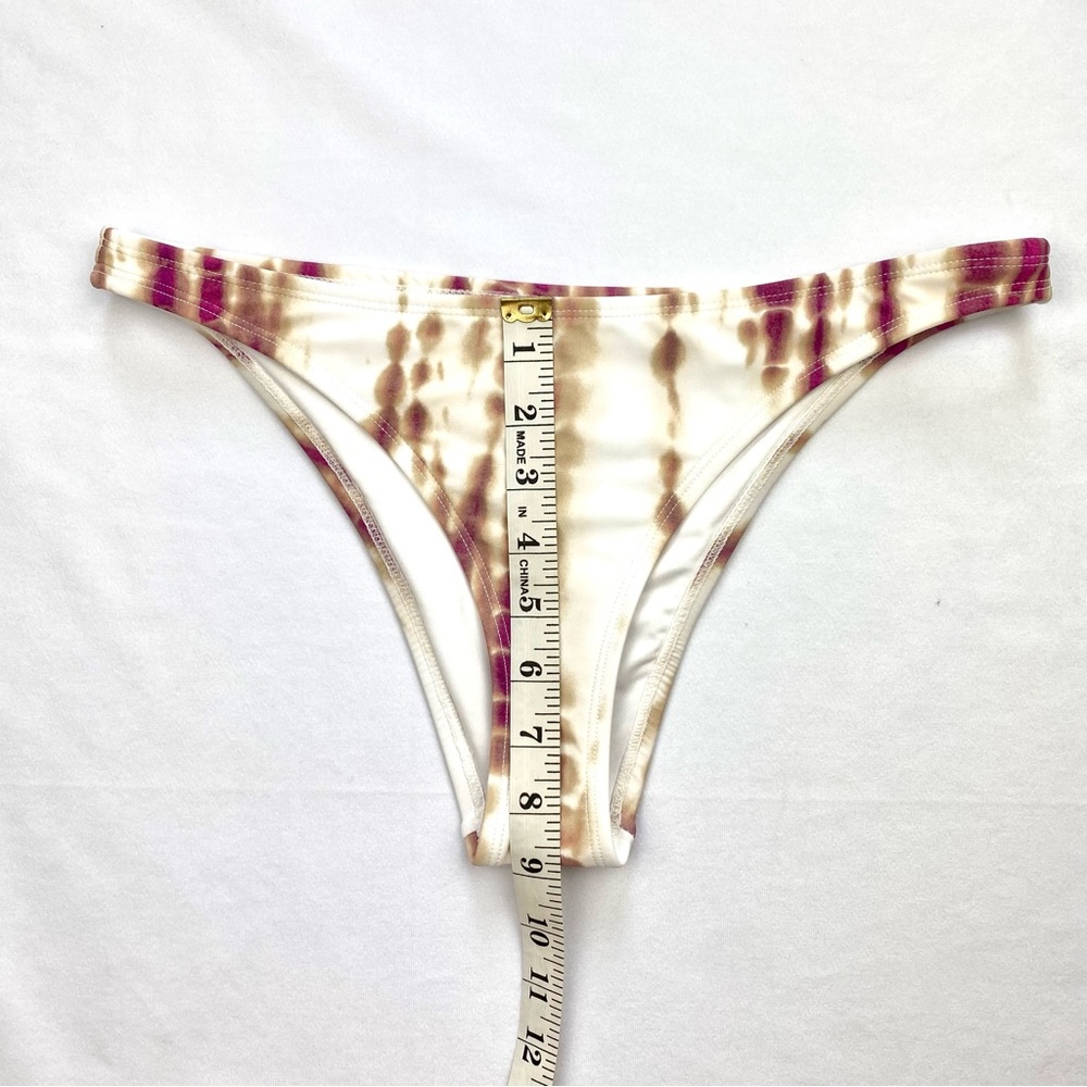 FOREVER 21 Cheeky Bikini Bottoms Cream/Fuchsia/Tan Tie Dye Sizes S,M (NWT) - Picture 5 of 13